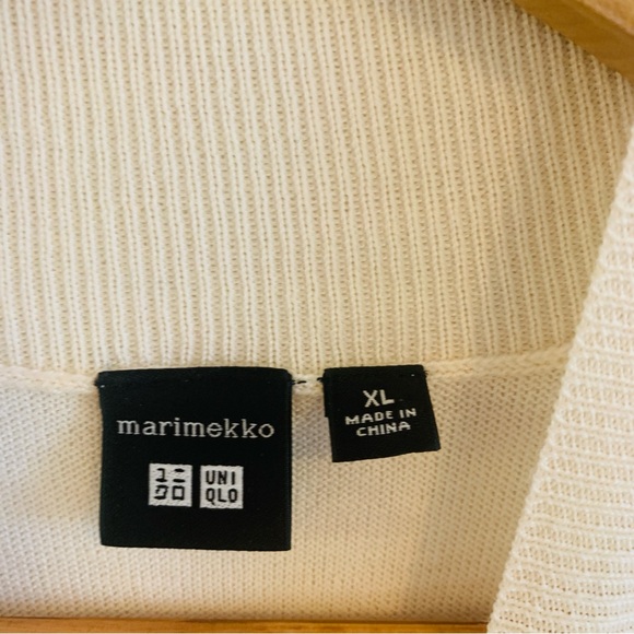 Uniqlo x Marimekko Wave Abstract Graphic Wool Long Sleeve Sweater High Neck - Picture 3 of 7